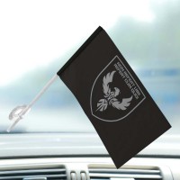 Автомобільний прапорець SVAROG 424 ОББпС з девізом чорний